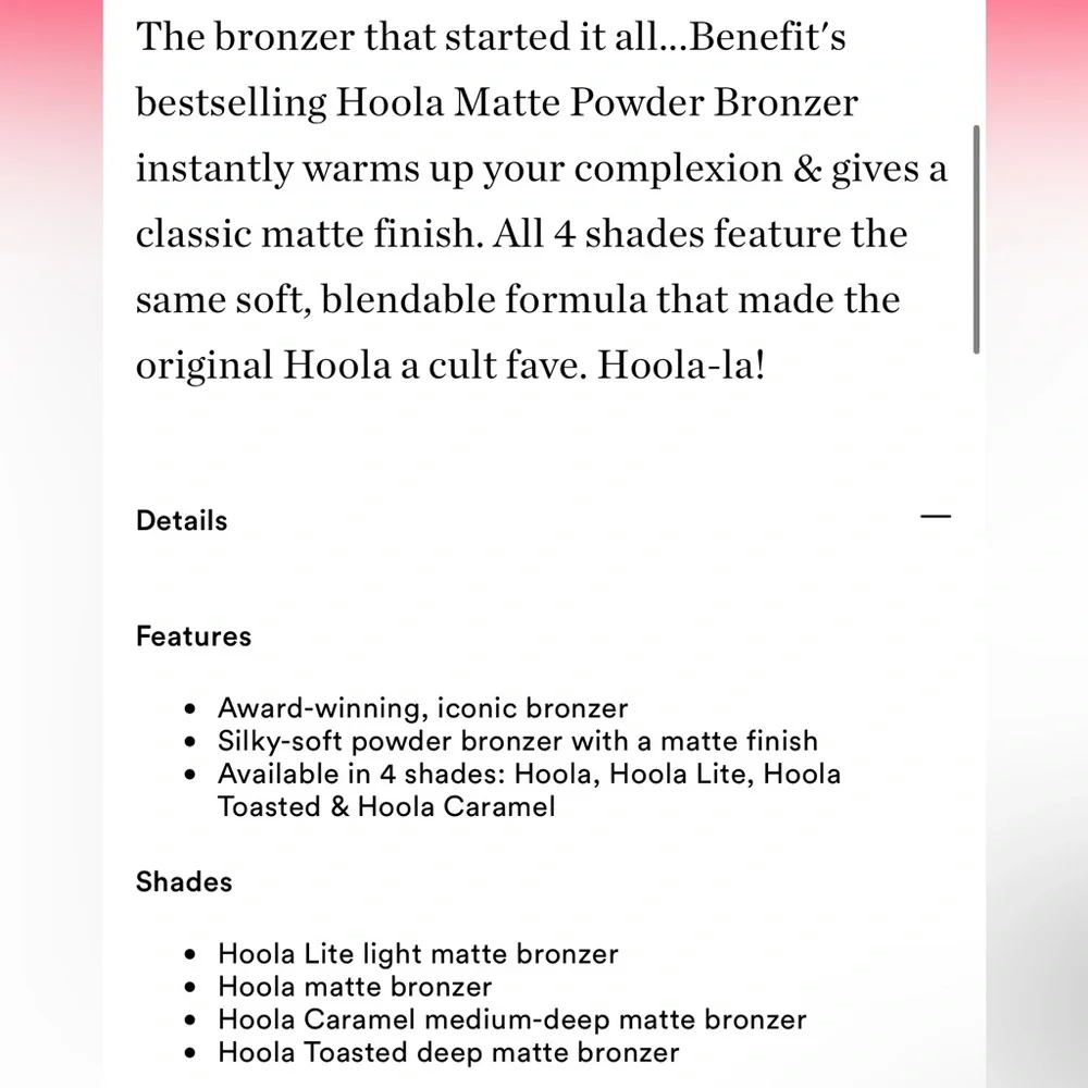 Hoola Matte Powder Bronzer- Full Sized!